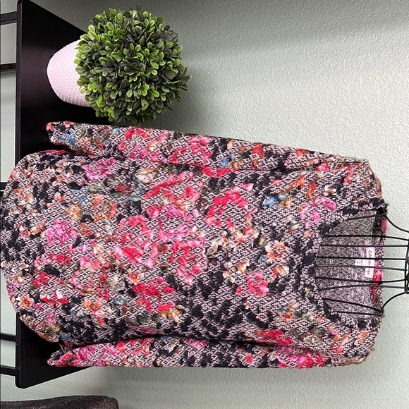 Coldwater Creek Floral Patterned Sweater - Picture 1 of 6
